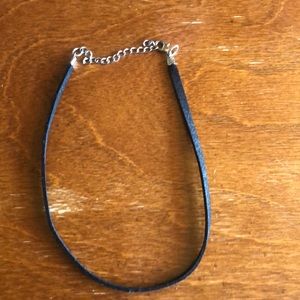 black felt choker